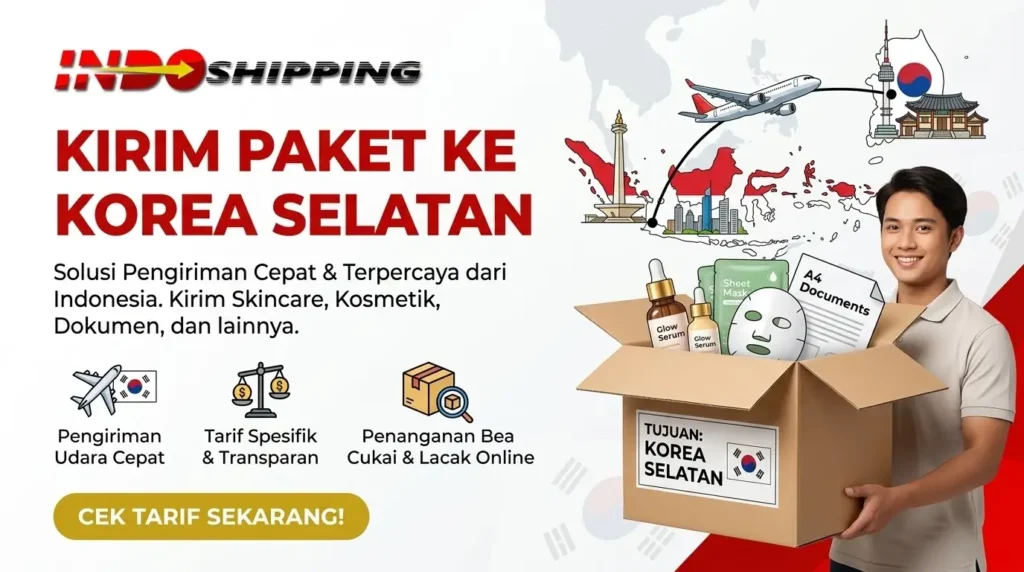 kirim paket ke korea