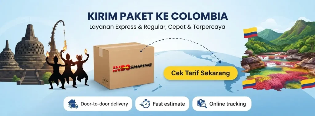 kirim paket ke colombia