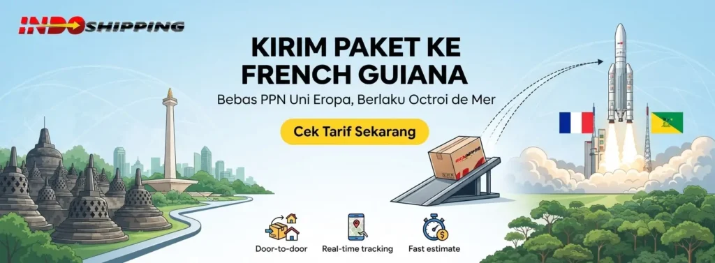 kirim paket ke french guiana