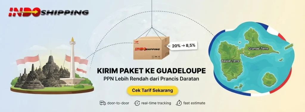 kirim paket ke guadeloupe