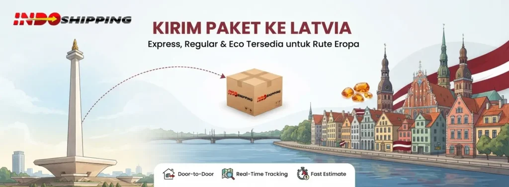 kirim paket ke latvia