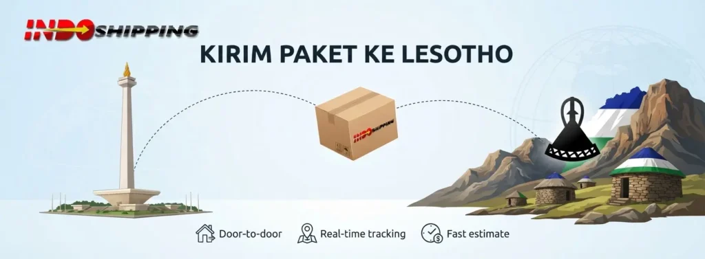 kirim paket ke lesotho