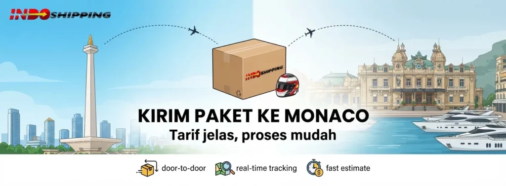 kirim paket ke monaco