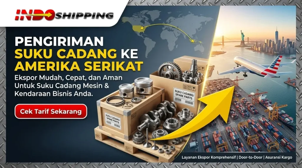 kirim sparepart ke amerika