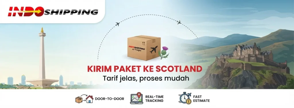 kirim paket ke scotland