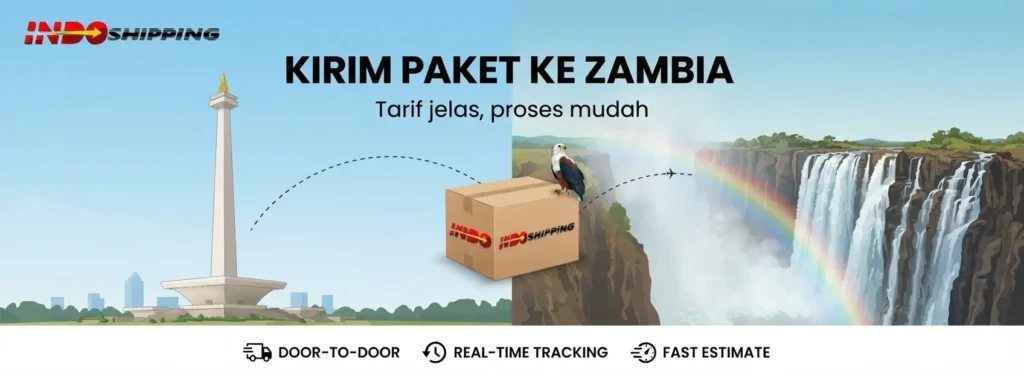kirim paket ke zambia